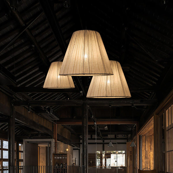 Textile Taper Pendant Lamp
