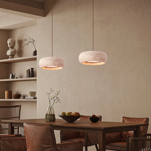 travertine-drum-pendant-lamp