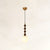 Vertical Walnut Balls Pendant Lamp