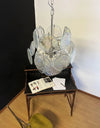 Vintage Murano Iridescent Glass Disks Chandelier