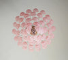 Vintage Murano Pink Petals Drop Glass Chandelier