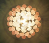 Vintage Murano Pink Petals Drop Glass Chandelier