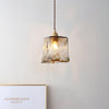 Vintage Brown Glass Pendant Light