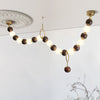 Walnut Bead Necklace Pendant Lamp