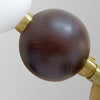 Walnut Bead Necklace Pendant Lamp