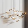 Wave Leaf Gasolier Floating Chandelier