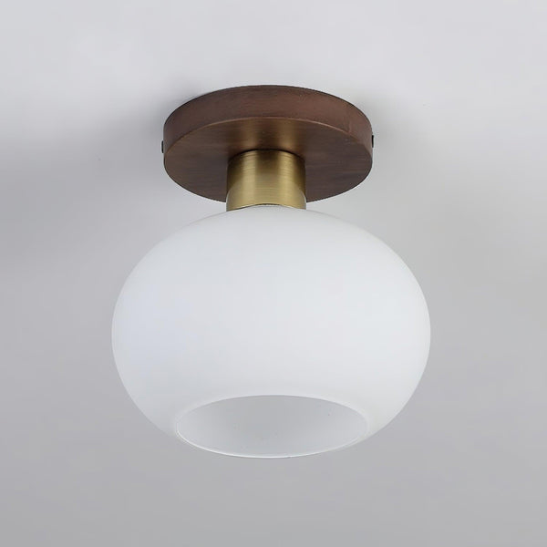 White Shell Ceiling Lamp
