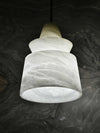 White Alabaster Pendant Light