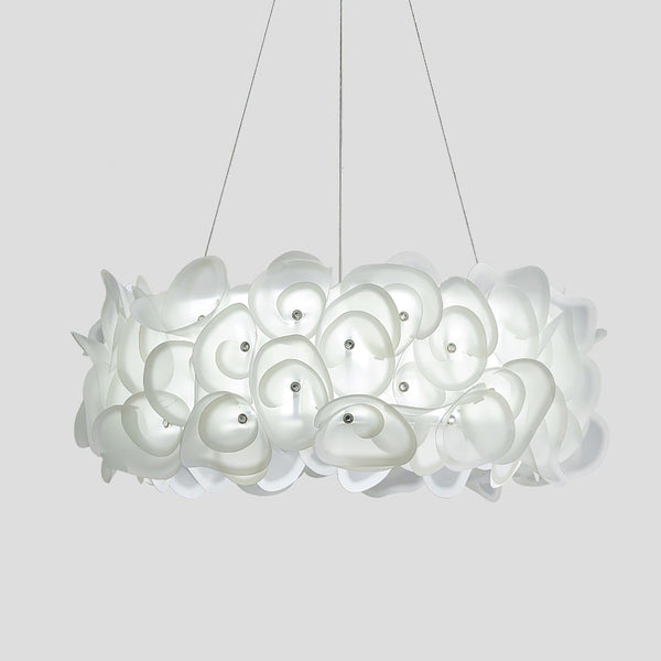 White Hydrangea Pendant Lamp