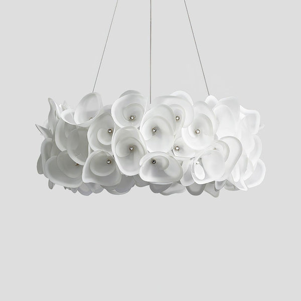 White Hydrangea Pendant Lamp