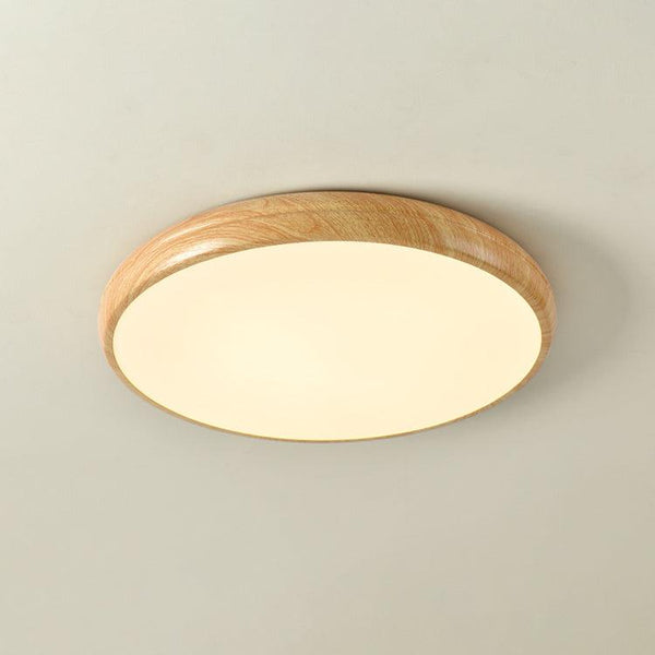 Wood Grain Round Ceiling Lamp