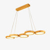 Wooden Multi Ring Pendant Light
