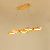Wooden Multi Ring Pendant Light