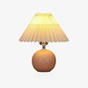 Wooden Pleated Table Lamp