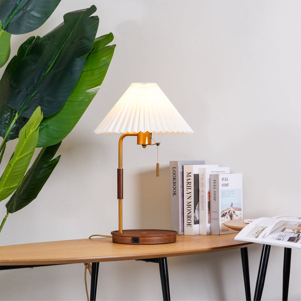 Wooden Retro Table Lamp
