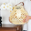 Woven Sphere Solar Lantern Outdoor Lamp
