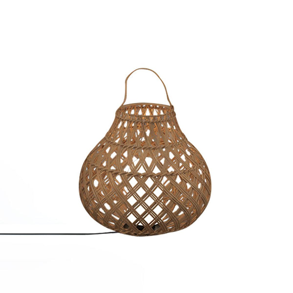 Woven Sphere Solar Lantern Outdoor Lamp