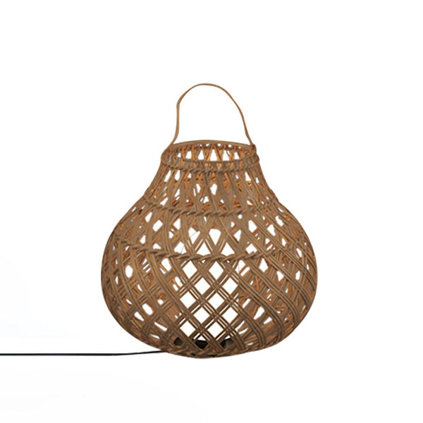 Woven Sphere Solar Lantern Outdoor Lamp