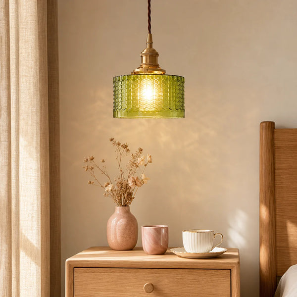 horkos-industrial-vintage-green-embossed-glass-pendant-light
