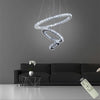 3 Ring Adjustable Circles Tiered Crystal Bling Hanging Modern Chandeliers