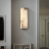 alabaster ribbed wall sconce led