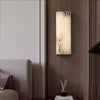 alabaster ribbed wall sconce led