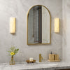 alabaster ribbed wall sconce led