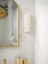 alabaster ribbed wall sconce led