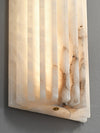 alabaster ribbed wall sconce led