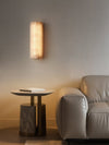 alabaster ribbed wall sconce led