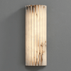 alabaster ribbed wall sconce led