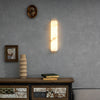 alabaster ribbed wall sconce led
