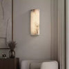 alabaster ribbed wall sconce led