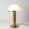 alabaster table lamp bronze gold bedside nightstand living room
