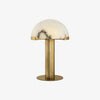 alabaster table lamp bronze gold bedside nightstand living room