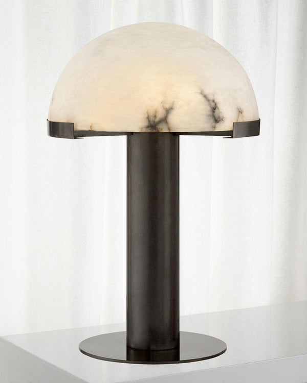 alabaster table lamp bronze gold bedside nightstand living room