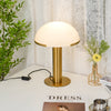 alabaster table lamp bronze gold bedside nightstand living room