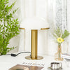 alabaster table lamp bronze gold bedside nightstand living room