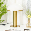 alabaster table lamp bronze gold bedside nightstand living room