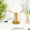 alabaster table lamp bronze gold bedside nightstand living room