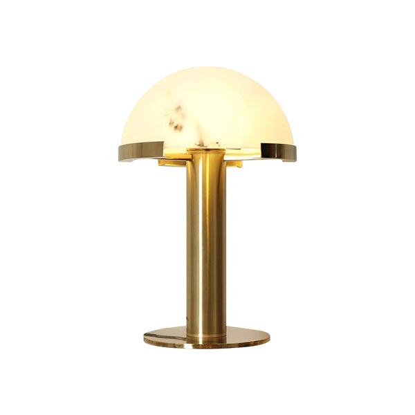 alabaster table lamp bronze gold bedside nightstand living room
