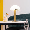 alabaster table lamp bronze gold bedside nightstand living room