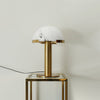alabaster table lamp bronze gold bedside nightstand living room