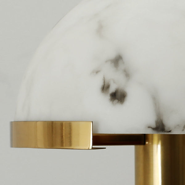 alabaster table lamp bronze gold bedside nightstand living room