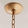 antiqued white iron cone pendant light gold interior
