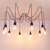 Cluster Spider Pendant Lighting 10 Heads Diy Adjustable Ceiling Lights