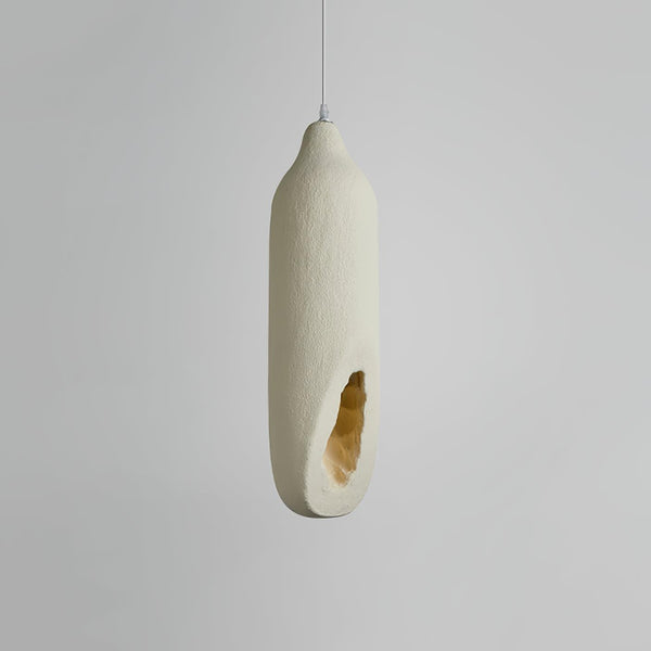 beige wabi sabi drop pendant light for dining room and bedroom