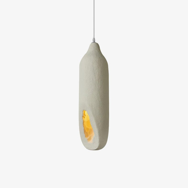 beige wabi sabi drop pendant light for dining room and bedroom