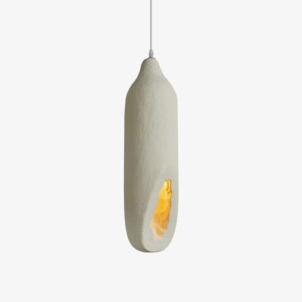 beige wabi sabi drop pendant light for dining room and bedroom