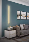 black acrylic iron linear led wall light